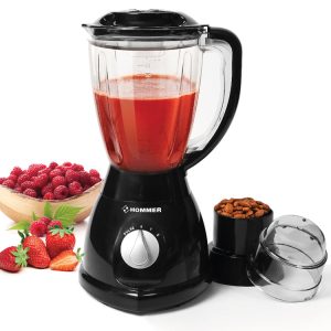 ⁦Hommer 400 Watt Super Fruit Blender and Grinder with 2 Speeds Control⁩ - الصورة ⁦3⁩