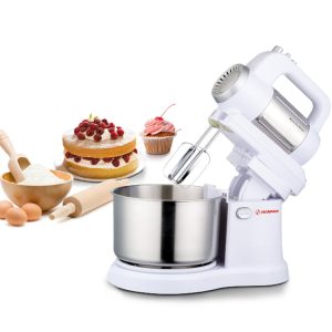 ⁦Hommer 400 Watt Hand Mixer with 2.8 Stainless Steel Bowl and 5 Speed Controls⁩ - الصورة ⁦3⁩