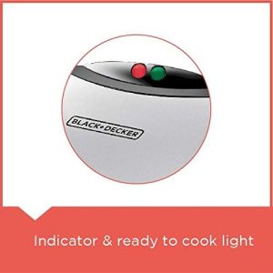 Black & Decker 2-Slice Non-Stick Sandwich Maker, 750W, Black - TS2000-B5 - Image 7