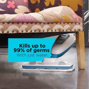 Black & Decker Electric Steam Mop, 10 Attachments, 1300W, White - FSMH13E10-B5 - Image 3