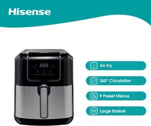 Hisense Digital Air Fryer, 1700W, 5L, Silver - HH60TASS - Image 5