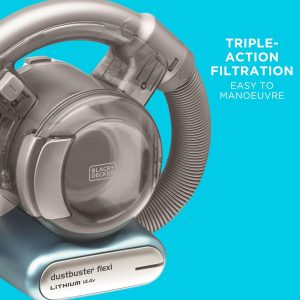 Black & Decker 14.4V Cordless Handheld Vacuum Cleaner, 560ml, Grey - PD1420LP-GB - Image 6