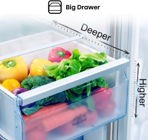 Hisense Side-by-Side Inverter Refrigerator, 741 Liters, Silver - RS741N4WSU - Image 3