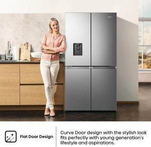 Hisense Inverter Refrigerator, French Cross Door, 749 Liters, Silver - RQ749N4ASU - Image 7