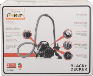 Black & Decker 1480W Bagless Cylinder Vacuum Cleaner, 2L, Black - VM1480-B5 - Image 8