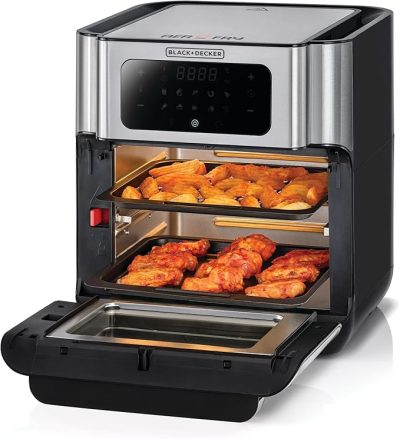 Black & Decker Air Fryer, 12 Liters, 1500 Watts, AOF100B5 - Image 4