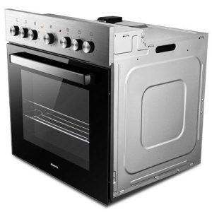 Hisense 4-Burner Stainless Steel Built-In Electric Hob and Oven, 60cm, Silver - H60BISPS - Image 4