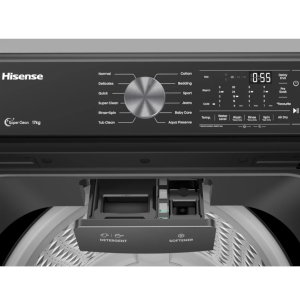 Hisense, Top Load Washing Machine, 17kg, Black, WT3T1723UB - Image 3