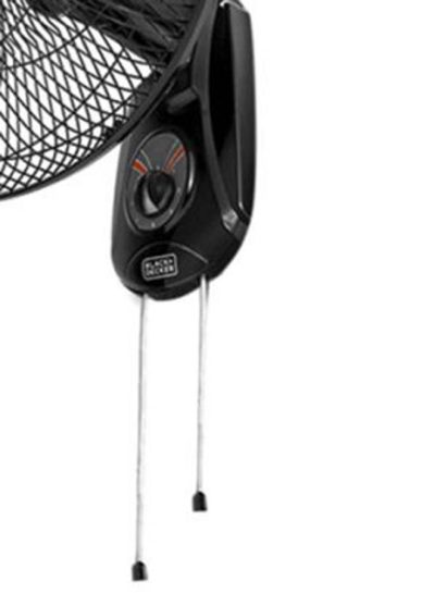 Black & Decker 3-Speed Wall Fan, 16 Inch, Black - FW1620-B5 - Image 4