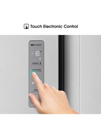 Hisense No Frost Refrigerator, Side-by-Side, 670 Liters, Silver - RS670N4ASU - Image 3