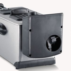 Severin, Deep Fryer, 3 Liters, 2000 Watt, Black and Silver, 2431 - Image 3