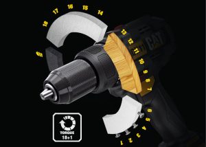 مفك براغي كهربائي كاتربيلر، 18 فولت، 65 نيوتن متر، أسود - DX11 - Image 4
