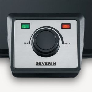 صانع بسكويت مزدوج سيفرين، 1200 واط، أسود - 2106 - Image 4