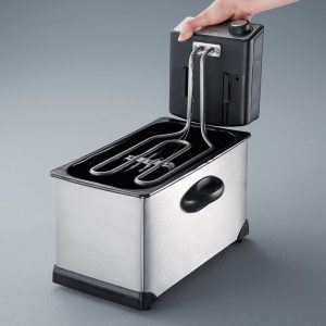 Severin, Deep Fryer, 3 Liters, 2000 Watt, Black and Silver, 2431 - Image 5