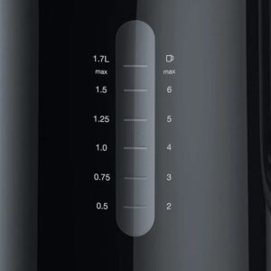 غلاية كهربائية براون، 1.7 لتر، 2200 واط، أسود - WK101AI-WK1100BK - Image 3