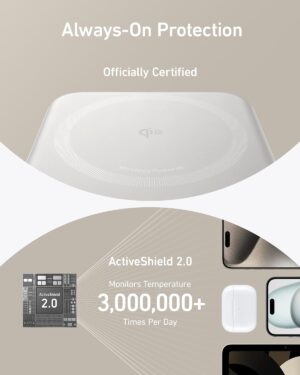 باور بانك ماج جو 10000 مللي أمبير 15 وات، من أنكر، أبيض A1654H21 - Image 3