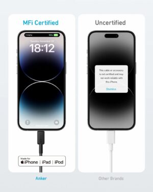 كابل USB-C إلى لايتنينج 3 قدم، من أنكر، أبيض A81B5H21 - Image 7