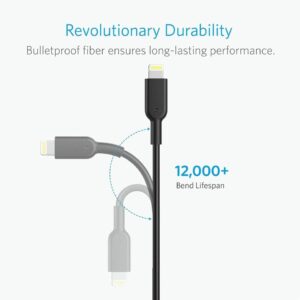 كابل باور لاين للايفون 1.8 متر، من انكر، اسود - A8433H11 - Image 3