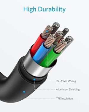 كابل باور لاين للايفون 1.8 متر، من انكر، اسود - A8013H11 - Image 3
