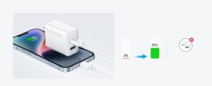 شاحن حائط بمخرجين USB 20 وات، من انكر، ابيض - A2348L21 - Image 3