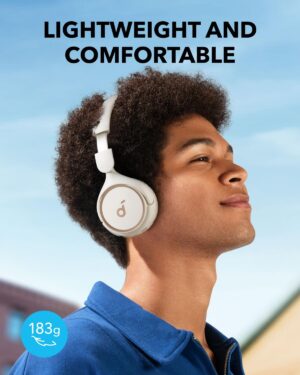 سماعة رأس لاسلكية ساوند كور H30i، من انكر، ابيض - A3012H21 - Image 3