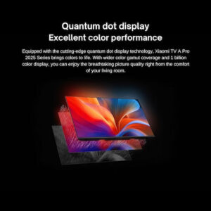 تلفزيون سمارت A برو 55 بوصة QLED 4K UHD 2025، من شاومي، أسود 6941948702608 - Image 3