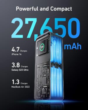 باور بانك برايم 27650 مللي أمبير 250 وات، من أنكر، أسود A1340011 - Image 4