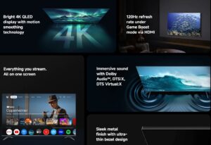 تلفزيون A برو 75 بوصة QLED 4K UHD 2026، من شاومي، أسود 6941948705029 - Image 4