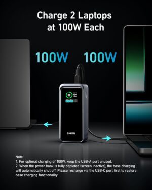 باور بانك برايم 20000 مللي أمبير 200 وات، من أنكر، أسود A1336011 - Image 5