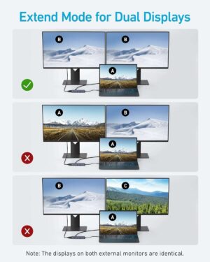موزع USB 10 في 1، من انكر، رمادي - A83C2HA1 - Image 5