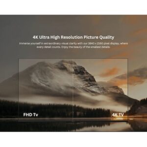 تلفزيون سمارت A برو 55 بوصة QLED 4K UHD 2025، من شاومي، أسود 6941948702608 - Image 5