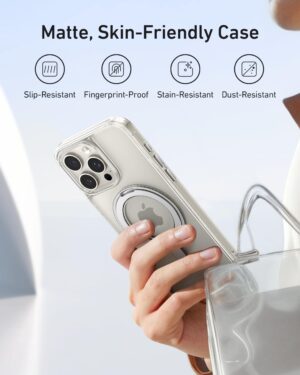 جراب ظهر مغناطيسي لايفون 16 برو ماكس، من انكر، تيتانيوم - A90H10BC - Image 6