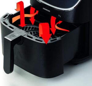 قلاية هوائية كينوود، 7 لتر، 1800 واط، أسود - HFP80.000BK - Image 7